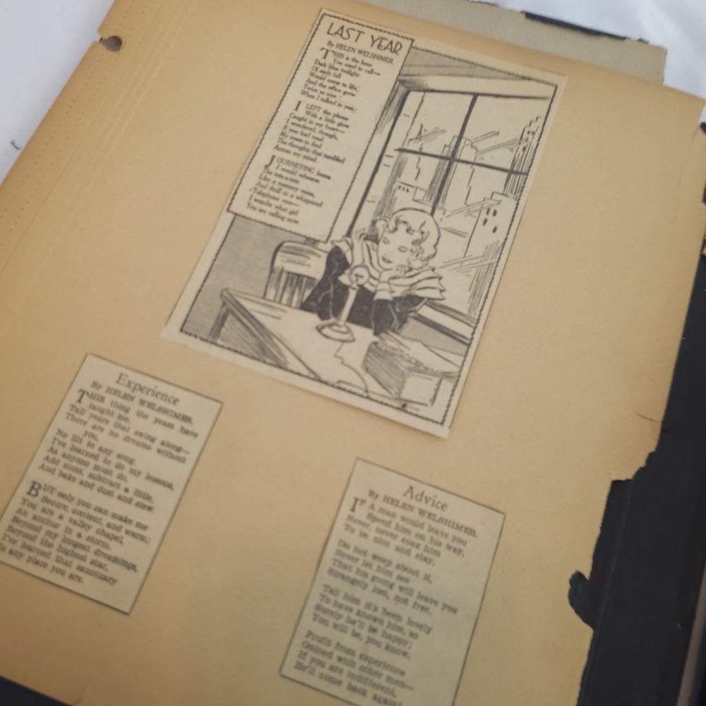 Antique Scrapbook 1930 1940s Little Women Katherine Hepburn Poems Poetry Vintage - Picture 10 of 16
